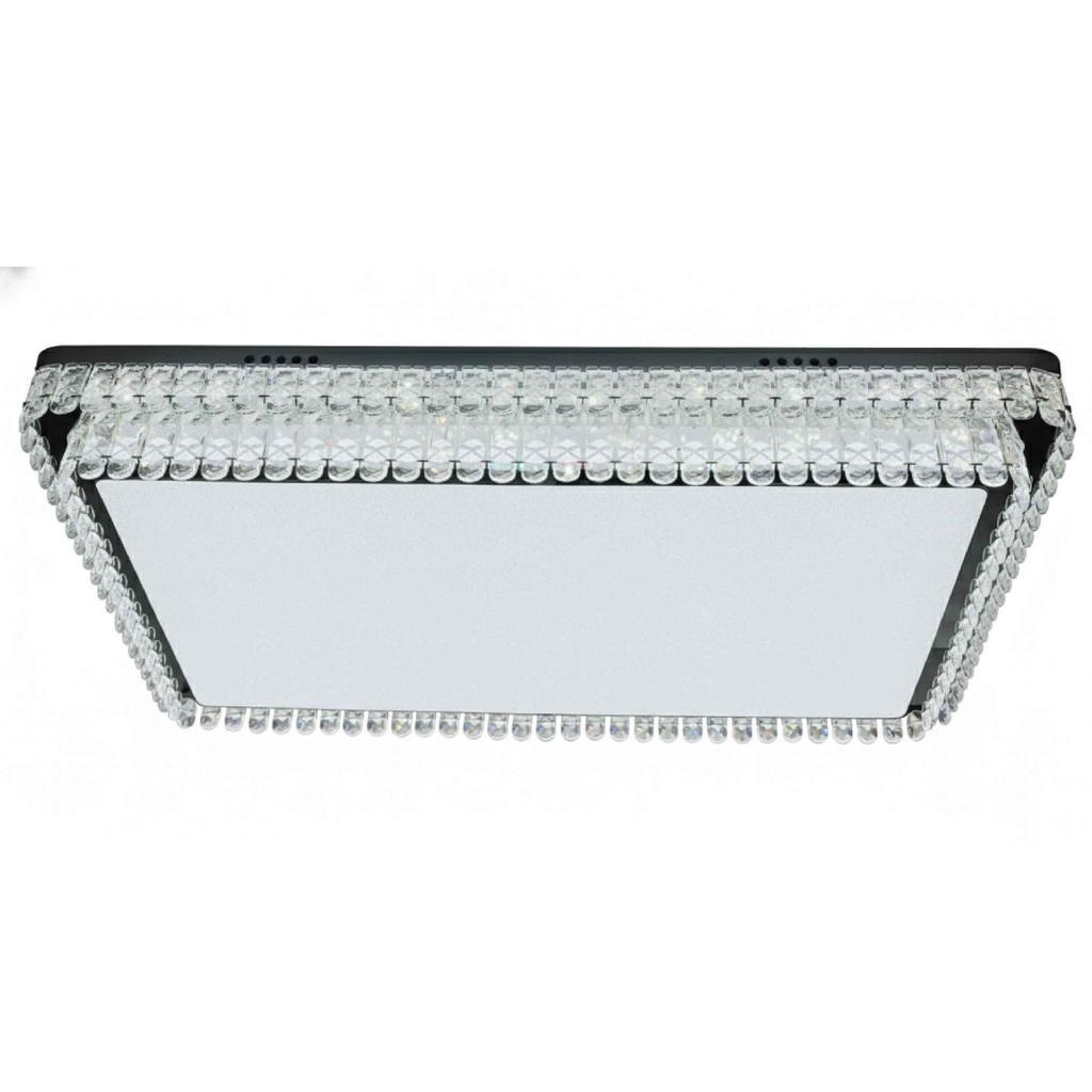 LAMPARA DE TECHO 2816# 1150*750MM RECT. ACERO INOX. CRISTAL LED