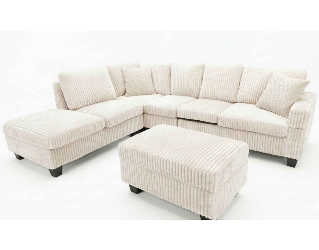SOFA TELA L* 1108# R+L+CLEOP+PIECERO BEIGE# 4CJ