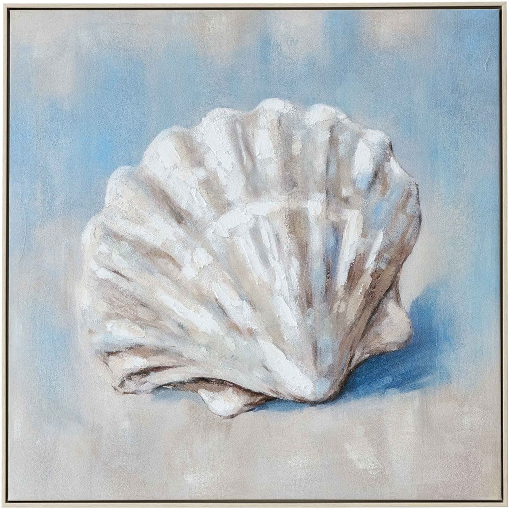 CUADRO UV-37997-2# 80X80CM MARCO GB056-2312# BLANCO/MADERA