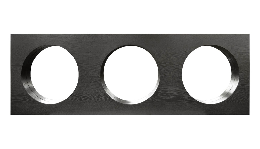 ESPEJO VD116000-0# RECT 225X75X10CM 491# NEGRA 3CIRCULORUNDO