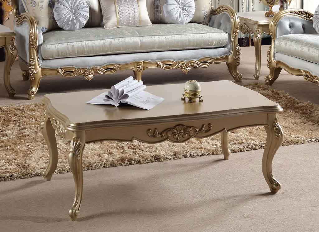 MESITA DE CENTRO G-726# DORADA 140X80X51CM 