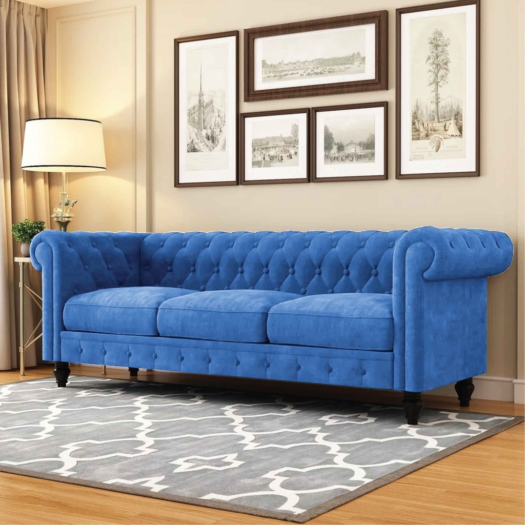 SOFA TELA P80P# 3 PUESTOS