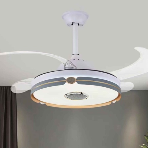 ABANICO DE TECHO CON LAMPARA 3067# LED BLUETOOTH