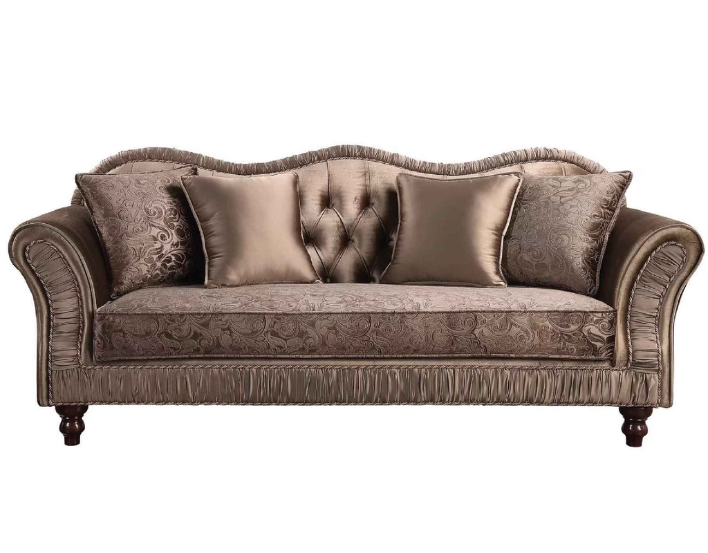 SOFA TELA B9507# 3PUESTOS COLOR CHOCOLATE