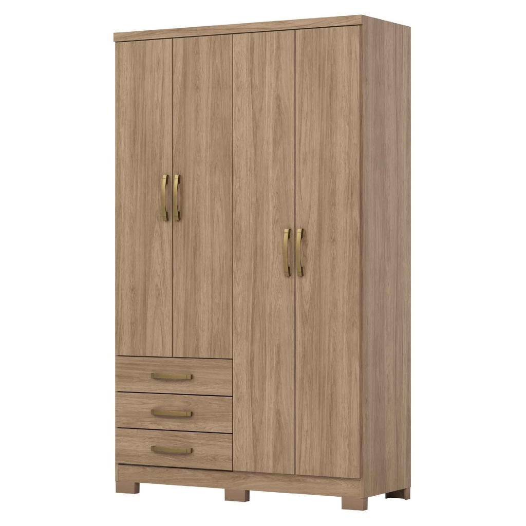 CLOSET CAJU# DA135-198# JEQUITIBA BRILLO 4PUERTAS# 120X46.5X200CM