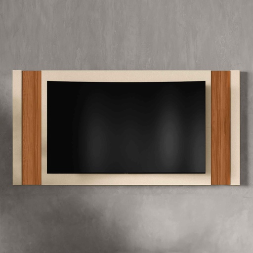 PANEL P/TV EXTENSIVO REAL# 4004042# 765# PEROLA METALIZADO/CINAMOMO MEL# 150/180X90CM