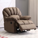 SOFA RECLINABLE TELA HD-9030# 103-25# CHOCOLATE 2PUESTOS