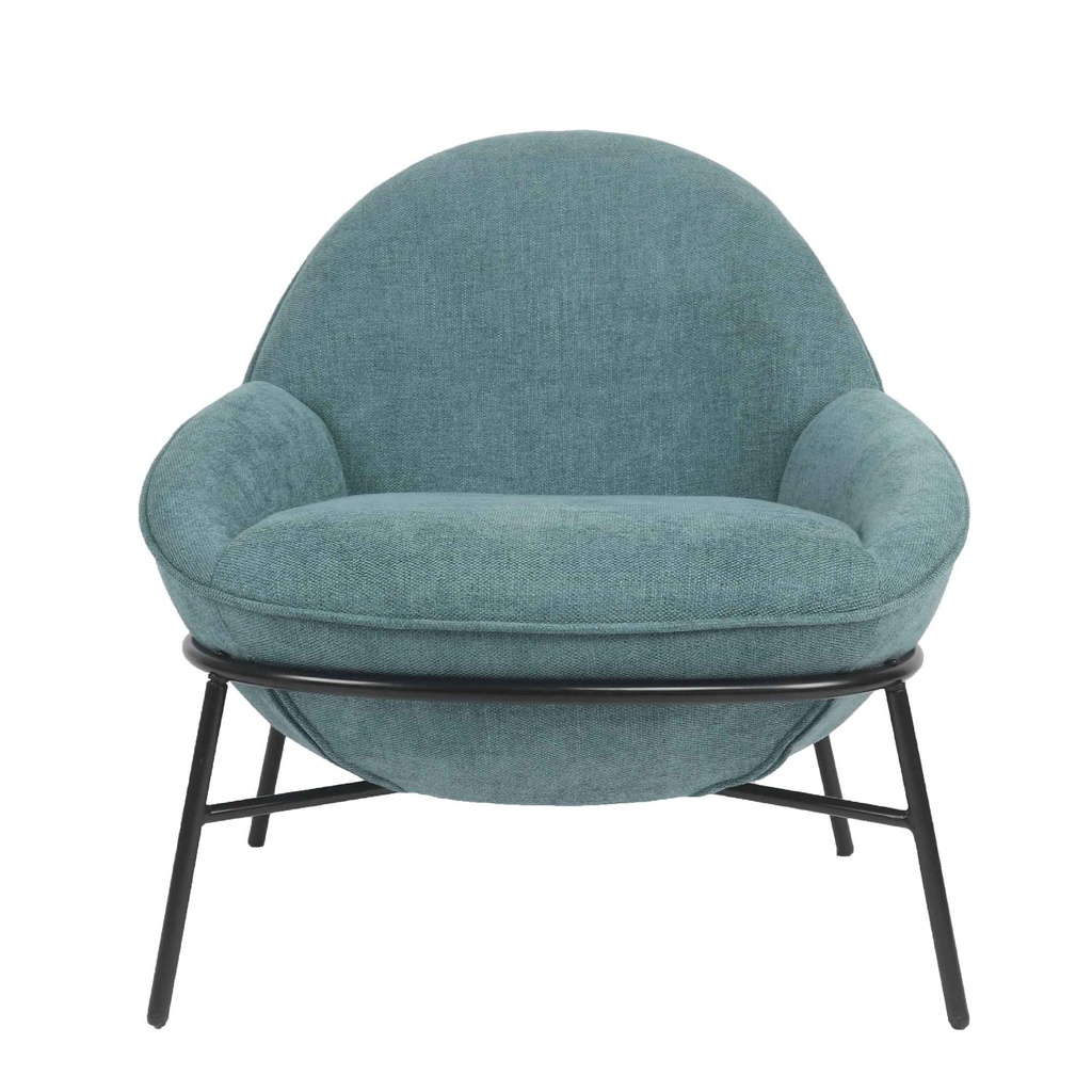SILLA POLTRONA QH-8172SK# COLOR 546-16 AZUL #  PATAS DE METAL