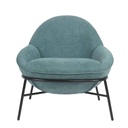 SILLA POLTRONA QH-8172SK# COLOR 546-16 AZUL #  PATAS DE METAL