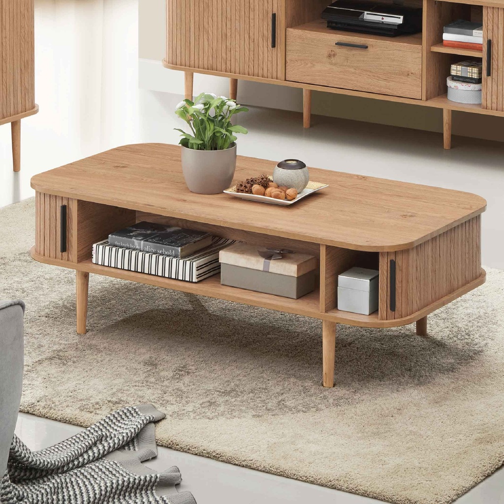 MESITA DE CENTRO YUMA-CT 1200# JS 23003-OAK 3D# 120X60X41CM