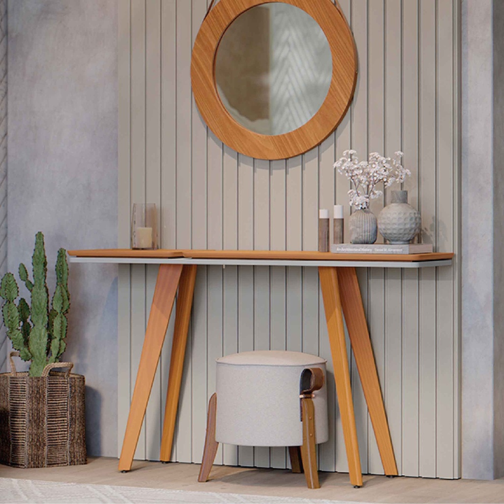 CONSOLA IBIZA 7120# OFF WHITE/NATURE 138X40X78CM