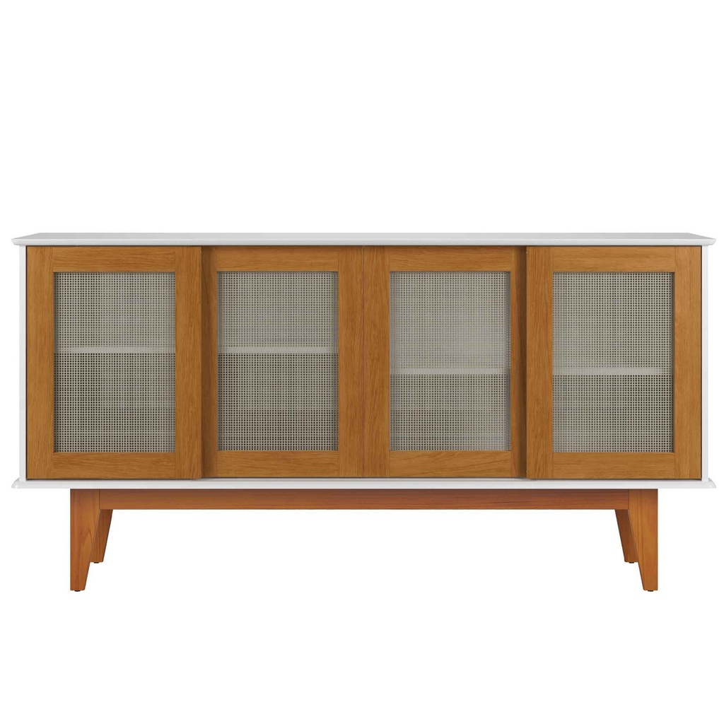 BUFETERO DETROIT# 1279# BLANCO/NATURE 4PUERTAS 164X42X82CM
