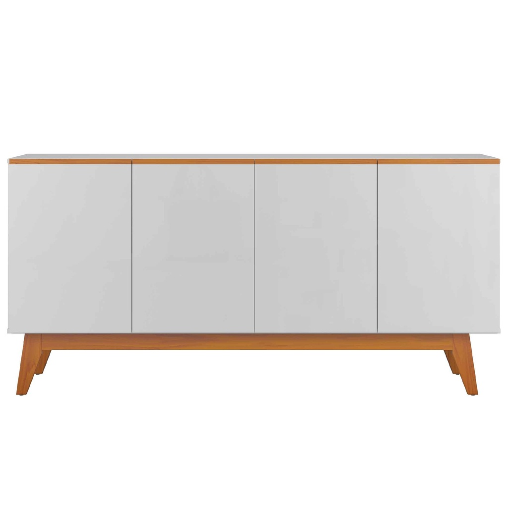 BUFETERO ARES# 1185# BLANCO/NATURE 4PUERTAS 164X41X77CM