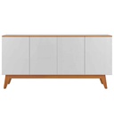 BUFETERO ARES# 1185# BLANCO/NATURE 4PUERTAS 164X41X77CM