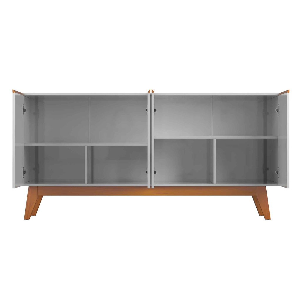 BUFETERO ARES# 1185# BLANCO/NATURE 4PUERTAS 164X41X77CM