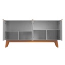 BUFETERO ARES# 1185# BLANCO/NATURE 4PUERTAS 164X41X77CM