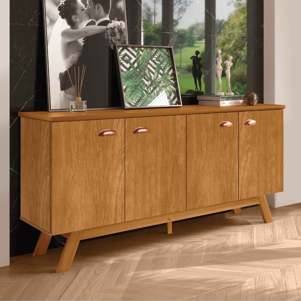 BUFETERO ATLANTA# 1225# NATURE 4PUERTAS 164X41X77CM