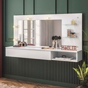 PEINADORA AEREA LUMIERE# 3003031# C/ESPEJO BRANCO FOSCO-511# 135X76X30CM   1GV