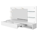 PEINADORA AEREA LUMIERE# 3003031# C/ESPEJO BRANCO FOSCO-511# 135X76X30CM   1GV