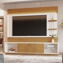 CENTRO DE ENTRETENIMIENTO HOME GUAIBA# 2001161#COLOR 782 PEROLA METALIZADO# 200X184X33CM 
