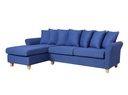 SOFA TELA L* TWS-204# AZUL GS59-6# PATA COLOR NATURAL