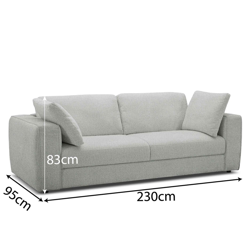 SOFA TELA KW.2026# 3 PUESTOS C/2 COJIN 