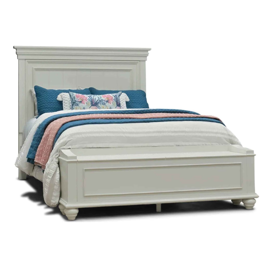 CAMA QUEEN 1.53X2.03M OYESTER BAY# CF441# VINTAGE WHITE SYN-90923#
