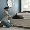 CAMA QUEEN 1.53X2.03M OYESTER BAY# CF441# VINTAGE WHITE SYN-90923#