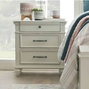 MESITA DE NOCHE OYESTER BAY# CF441# 71X43X71CM# VINTAGE WHITE SYN-90923#