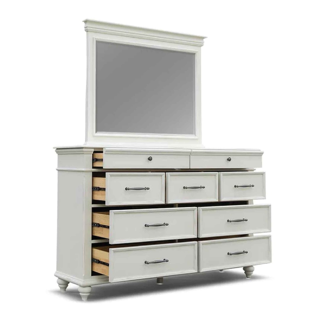 PEINADORA OYESTER BAY# CF441# C/ESPEJO VINTAGE WHITHE SYN-90923 9GV