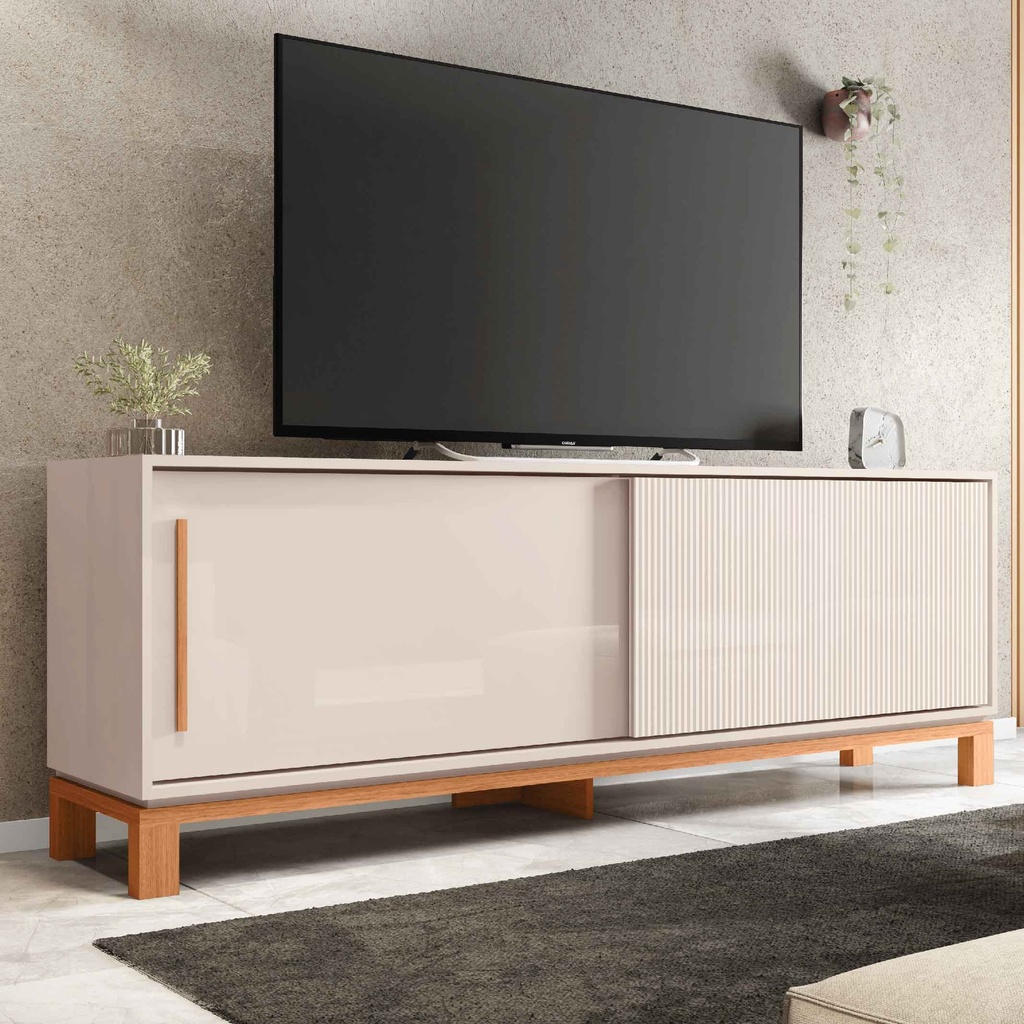 GABINETE P/TV MONDRIAN# OFF-WHITE MR/FREIJO# 179X37X61CM