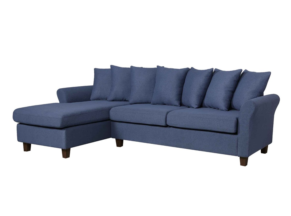 SOFA TELA L* TWS-204# GRIS GS59-9# PATA COLOR CHOC. OSCURO