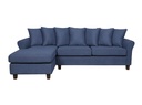 SOFA TELA L* TWS-204# GRIS GS59-9# PATA COLOR CHOC. OSCURO