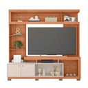 CENTRO ENTRETENIMIENTO FORMOSA #FREIJO/OFF WHITE#210X44X207CM
