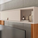 CENTRO ENTRETENIMIENTO HOME THEATER SINFONIA# PREIJO/OFF WHITE# 200X45X203CM