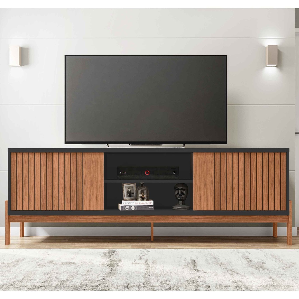 GABINETE P/TV TANNEN# FREIJO/PRETO# 180X36X62CM