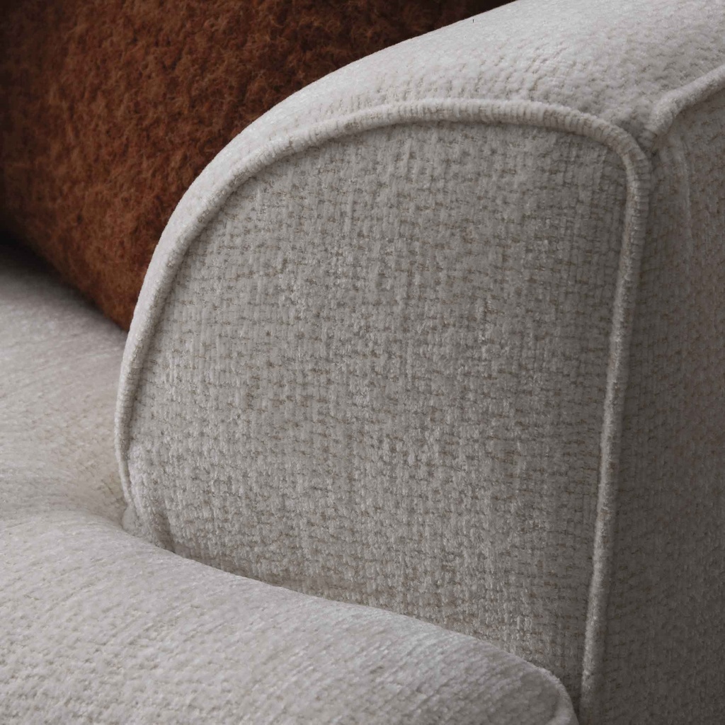  SOFA TELA XF64903# 3+2 PUESTOS CREMA 