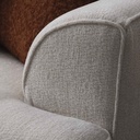 SOFA TELA XF64903# 3+2 PUESTOS CREMA 