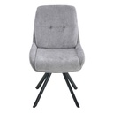 SILLA DE COMEDOR MC-275# GIRATORIO PATAS DE METAL NEGRO 