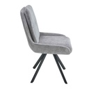 SILLA DE COMEDOR MC-275# GIRATORIO PATAS DE METAL NEGRO 