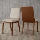 SILLA DE COMEDOR PIETRA S41-547# COLOR NATURE/ CORANO/CARAMELO/LINO