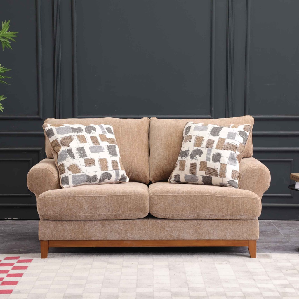 SOFA TELA SS5568AF62D# MOCHA C-1051# C/ 2 COJIN# 2PUESTOS 