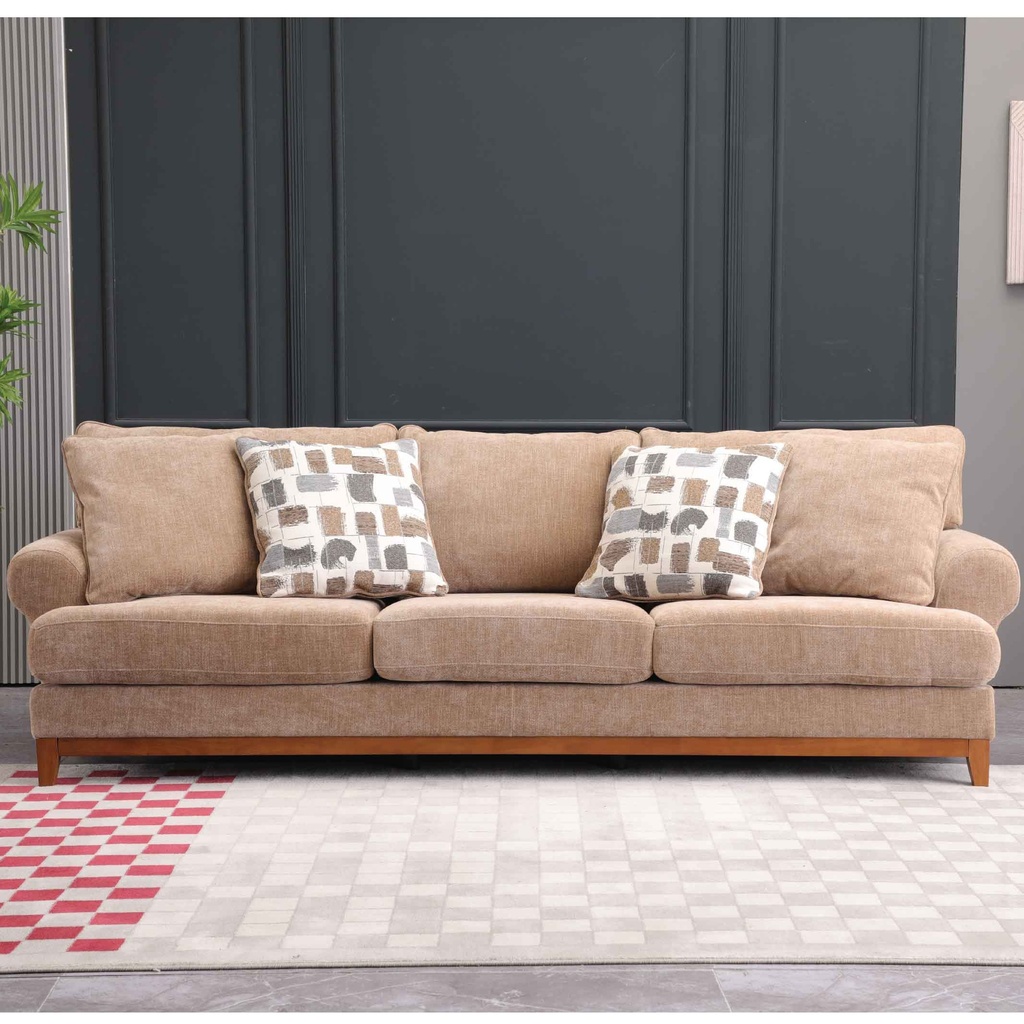 SOFA TELA SS5568AF63D#MOCHA C-1051# C/ 4 COJIN# 3 PUESTOS 