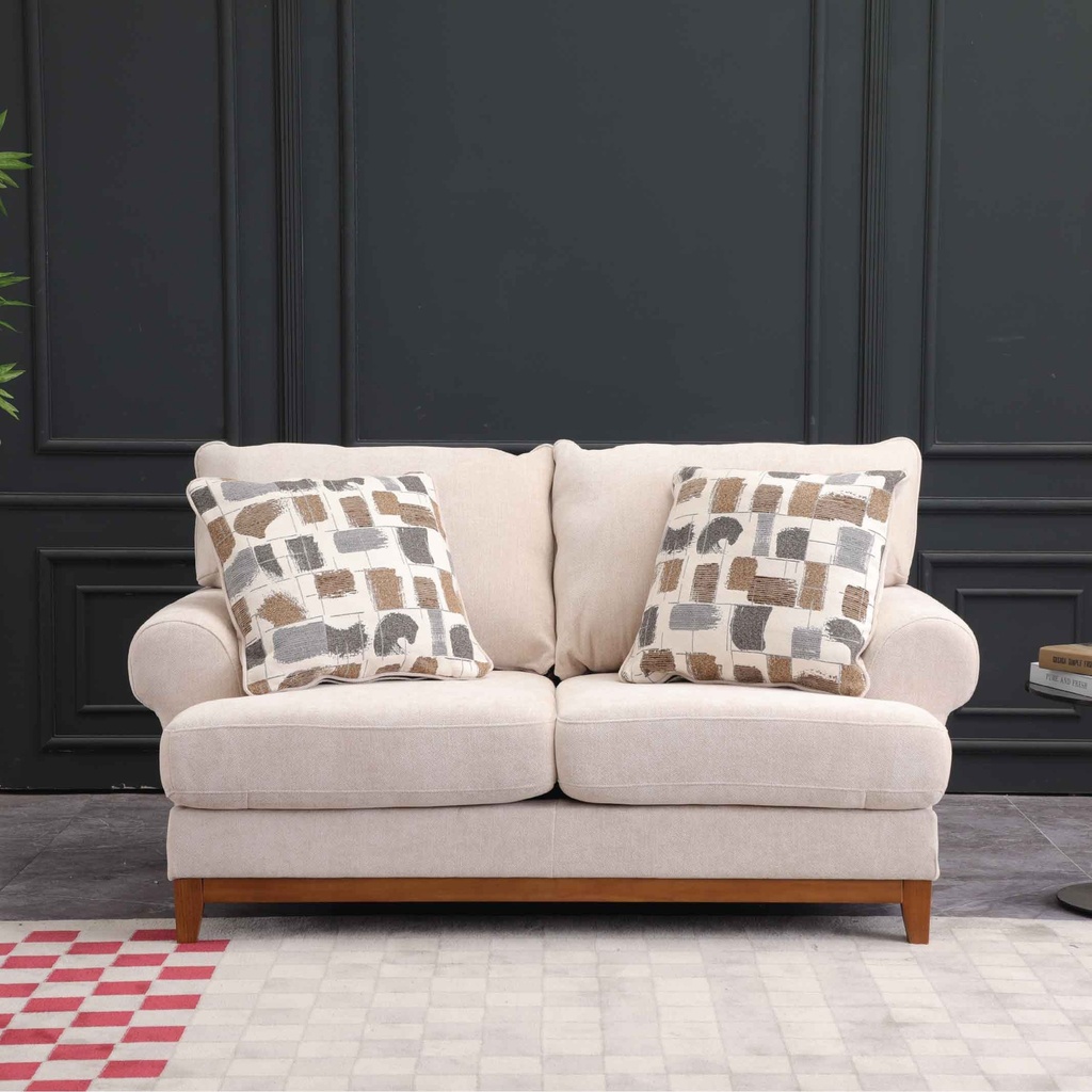 SOFA TELA SS5568AF62D#BUFF-C1052# C/2 COJIN# 2 PUESTOS 