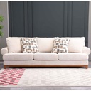SOFA TELA SS5568AF63D#BUFF-C1052# C/ 4 COJIN# 3 PUESTOS 