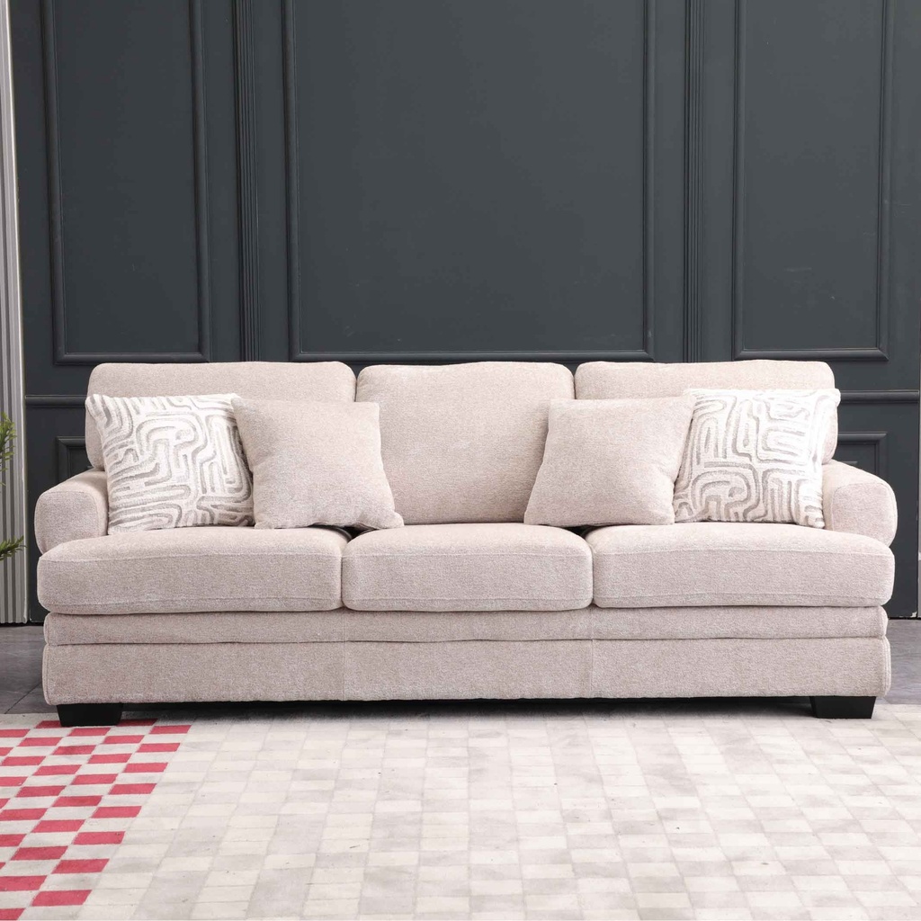 SOFA TELA SS5603AF63D# BEIGE-ENSR2774-4 (C-1066)# C/ 4 COJIN # 3 PUESTOS 