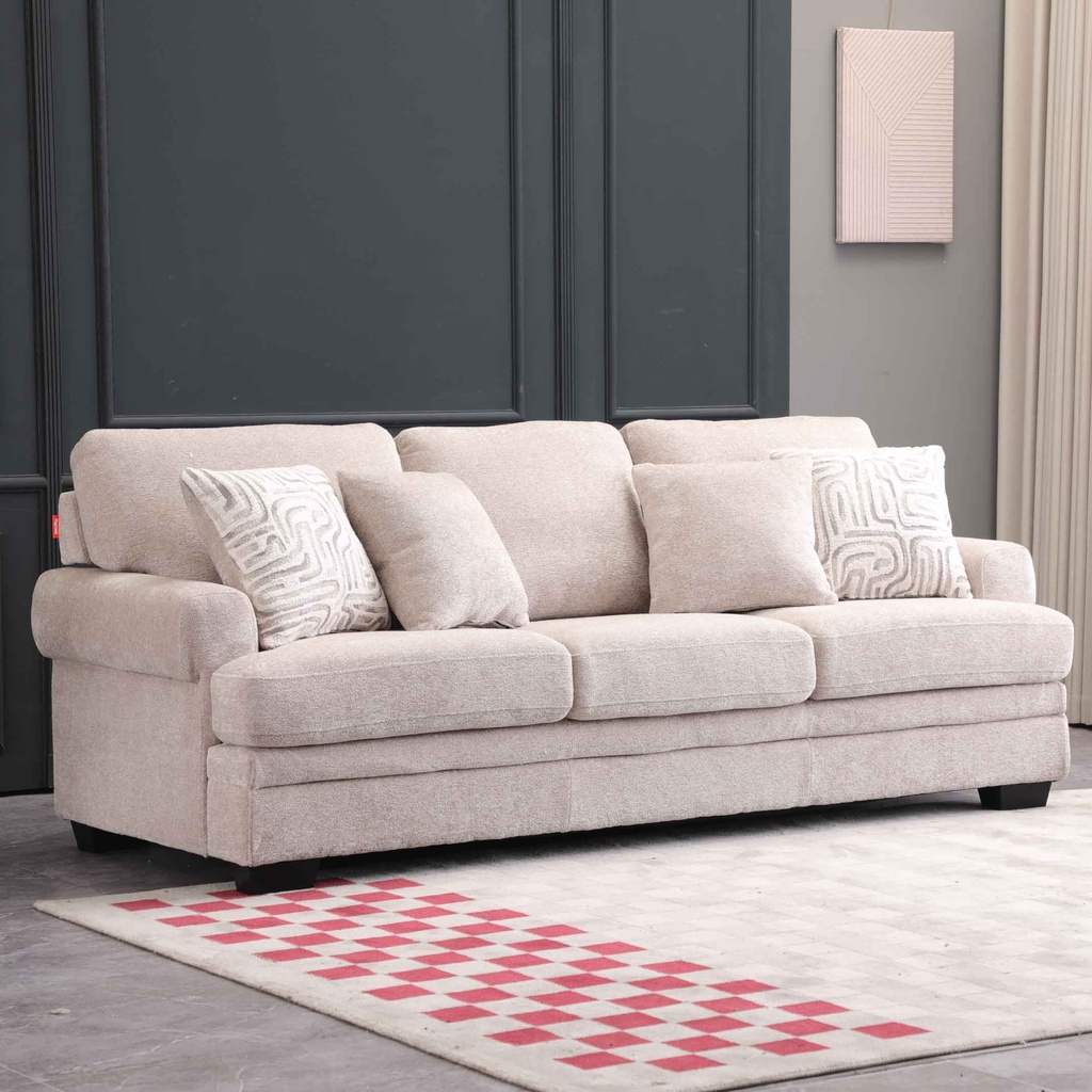 SOFA TELA SS5603AF63D# BEIGE-ENSR2774-4 (C-1066)# C/ 4 COJIN # 3 PUESTOS 
