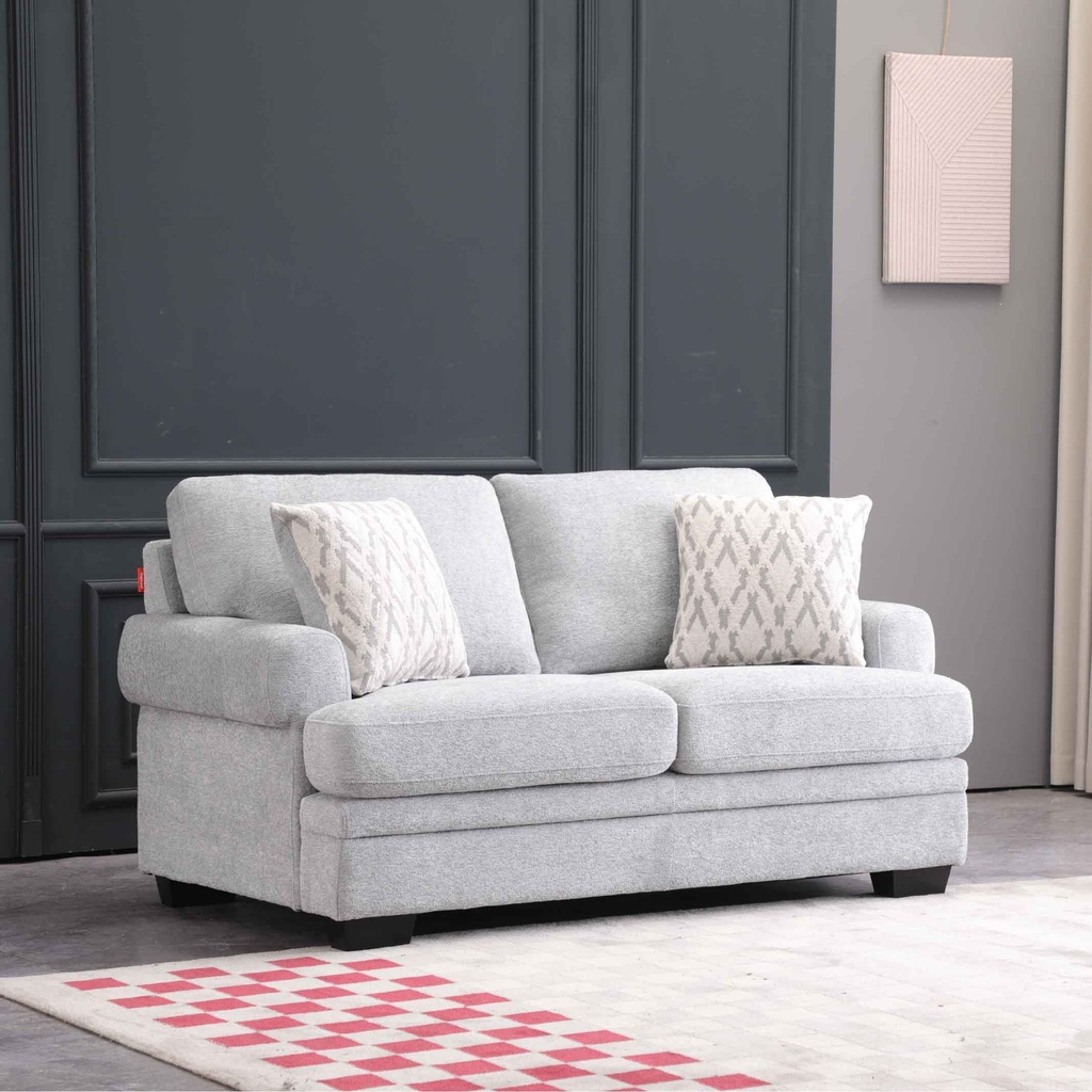 SOFA TELA SS5603AF62D# GRIS-ENSR2774-14 (C-1067)# C/ 2 COJIN# 2 PUESTOS