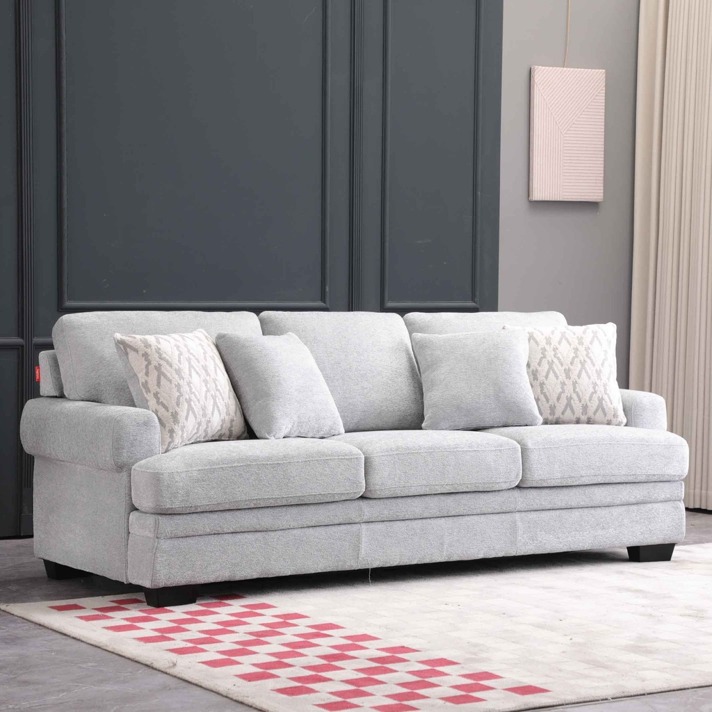SOFA TELA SS5603AF63D# GRIS-ENSR2774-14 (C-1067)# C/ 4 COJIN # 3PUESTOS 