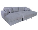 SOFA CAMA TELA L* CZS0025CA-SKD# CLEOP+2P+CLEOP SH4550B-12# GRIS C/ ALMACENAJE